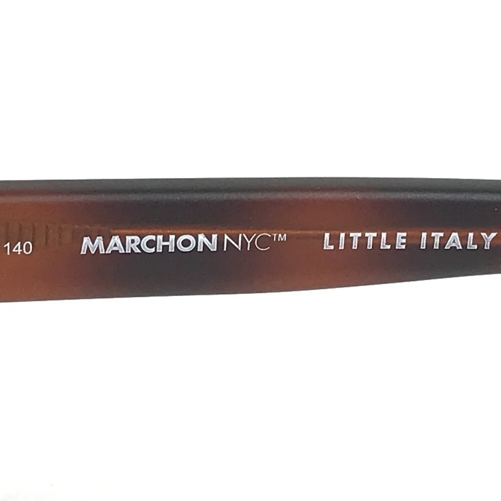 Marchon NYC Eyeglasses Frames CAPRI 215 Brown Tortoise Cat Eye 53-15-140